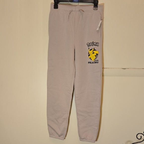 NWT - GAP Pokemon Pikachu Kids Sweatpants XXL - Sand - Picture 1 of 5